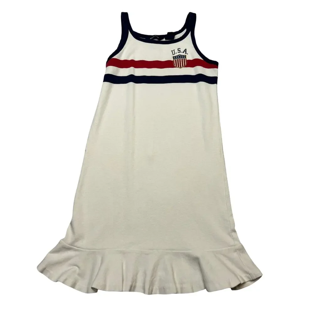 Ralph Lauren Team USA 2012 Olympics Dress Girl's XL (16) Preppy Tennis